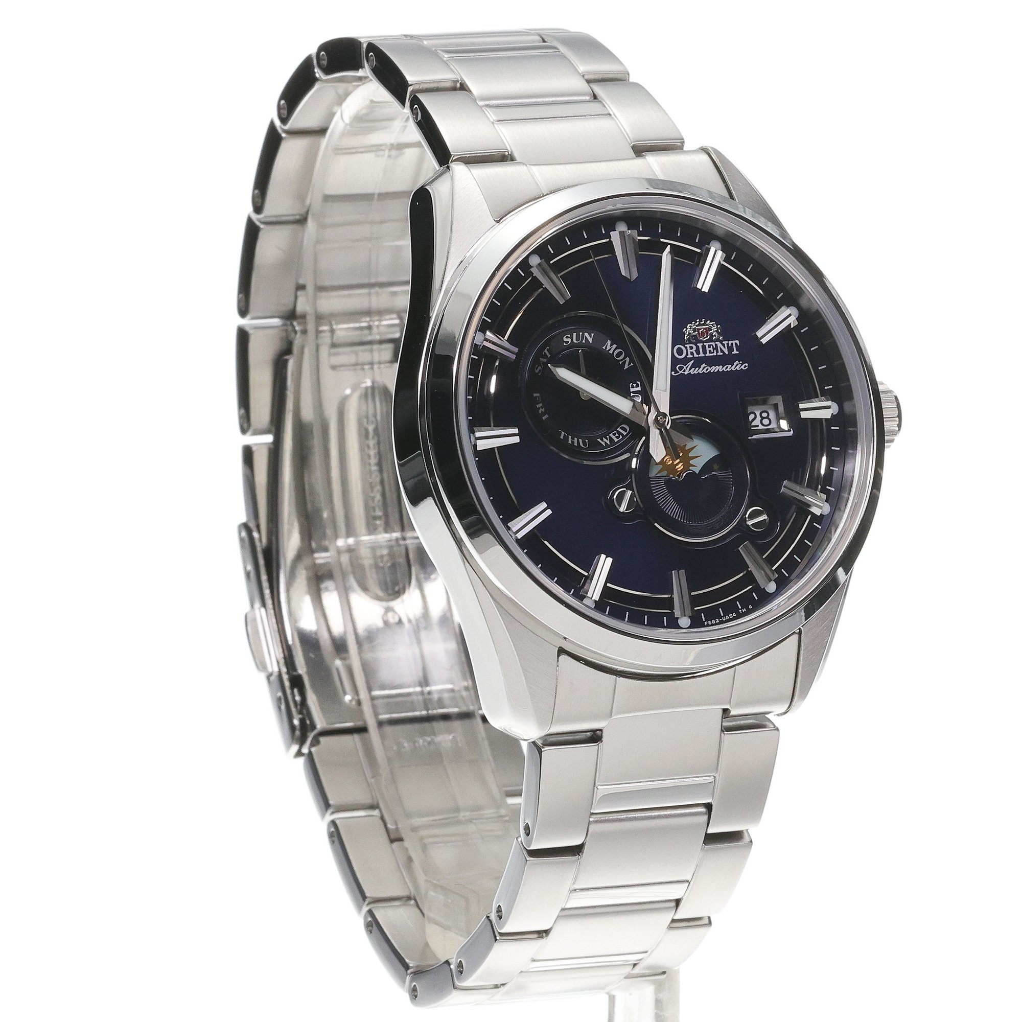 Orient RA-AK0315L30B zegarek srebrny klasyczny Męskie bransoleta