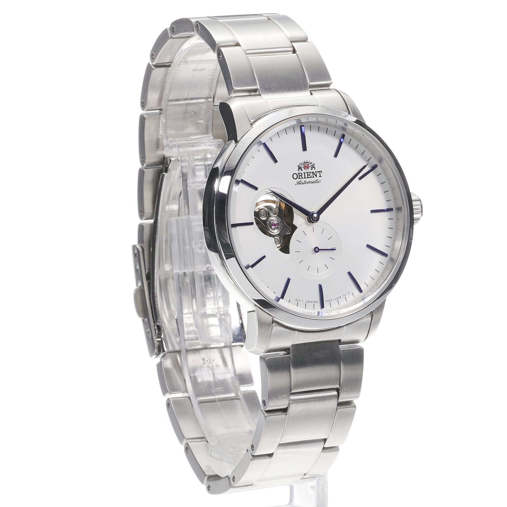 Orient RA-AR0102S10B Classic Open Heart Automatic Contemporary klasyczny zegarek srebrny - miniatura 3
