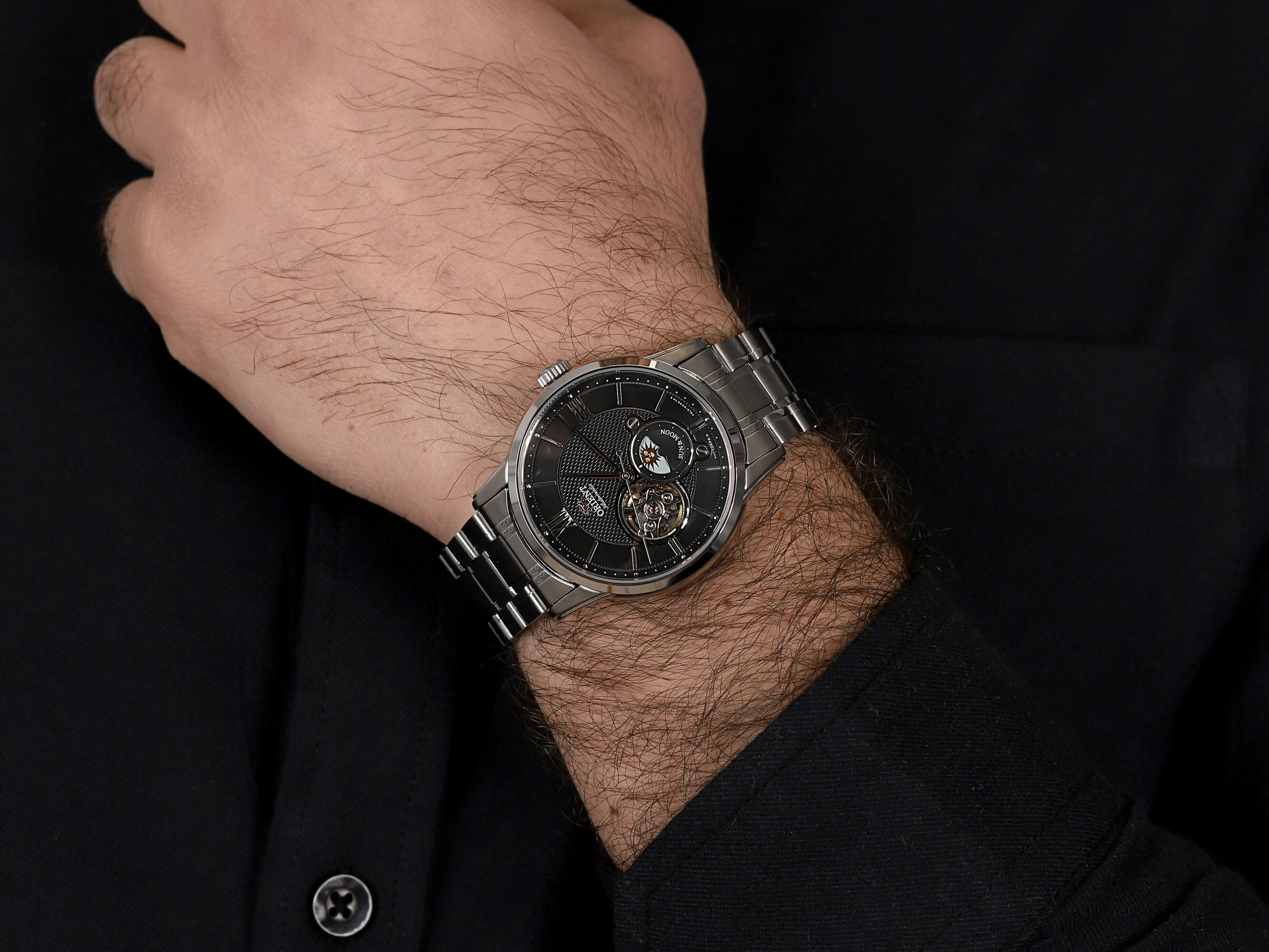 Orient RA-AS0002B10B Classic zegarek męski klasyczny szafirowe - miniatura 4
