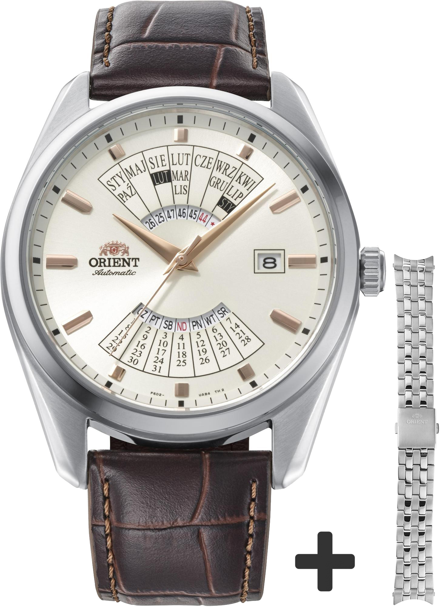 Orient Contemporary Multi Year Calendar Poland RA-BA0009S3YB + UM00R221J0
