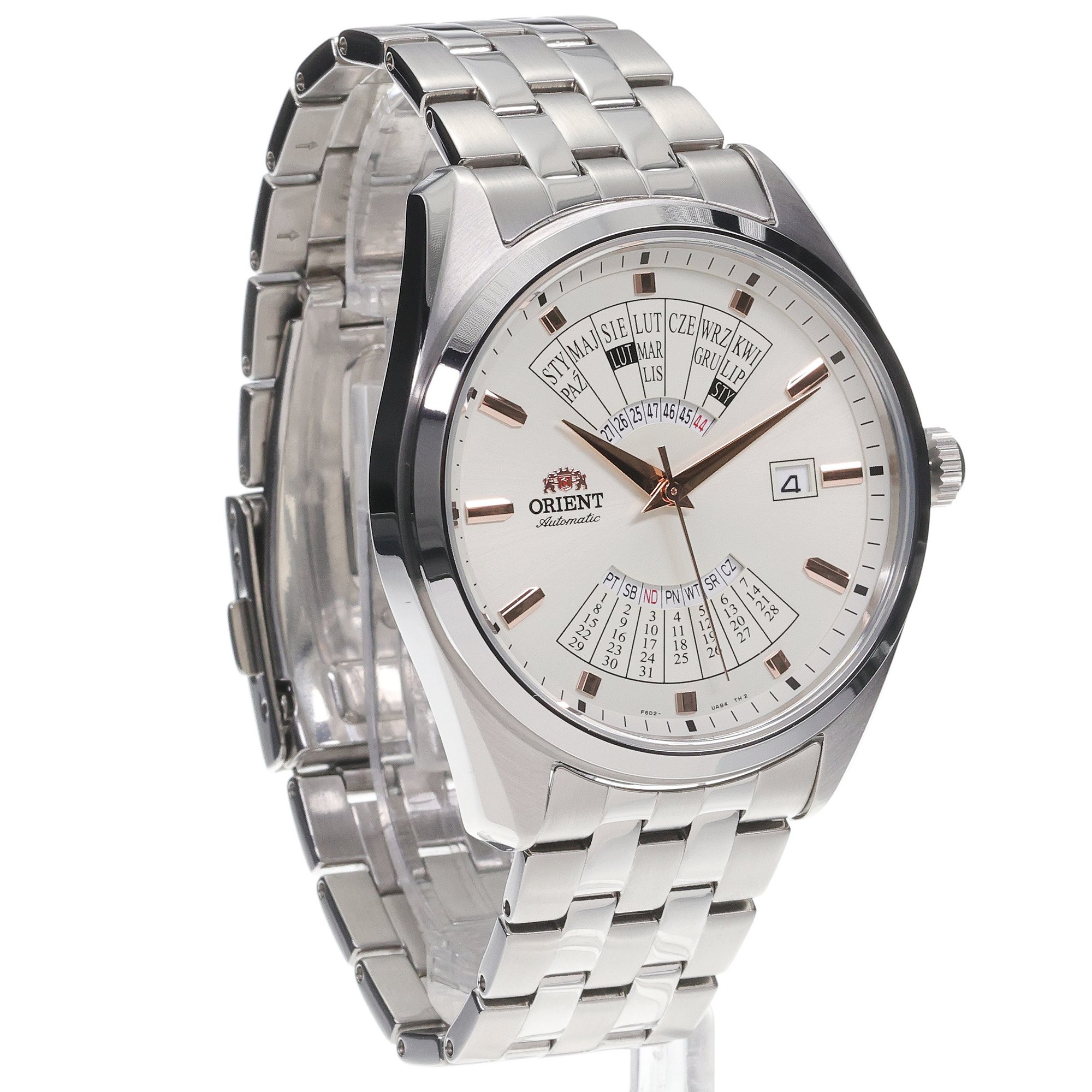 Orient RA-BA0009S3YBR221J0 Contemporary Multi Year Calendar Poland Contemporary elegancki zegarek srebrny - miniatura 4