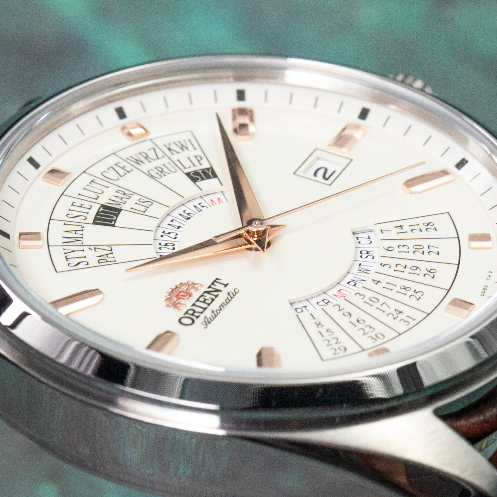 Orient RA-BA0009S3YBR221J0 zegarek srebrny elegancki Contemporary bransoleta - miniatura 9