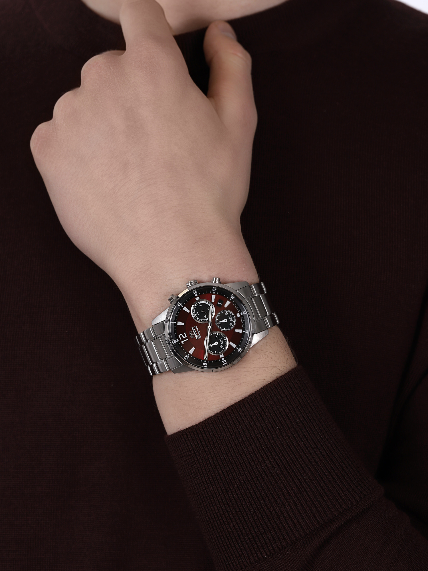 Orient RA-KV0004R10B Sports zegarek męski sportowy mineralne - miniatura 3