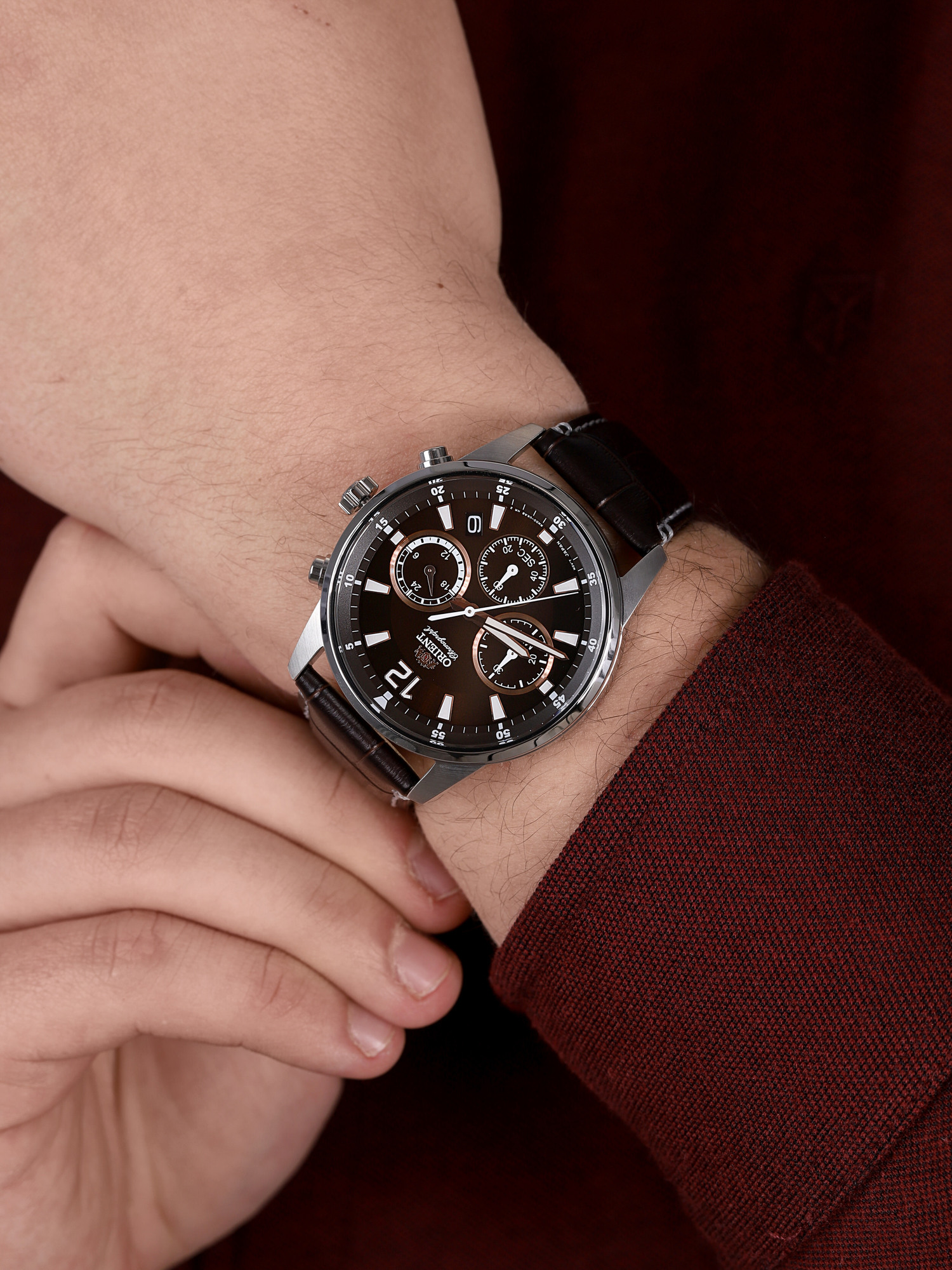 Orient RA-KV0006Y10B Sports sportowy zegarek srebrny - miniatura 3