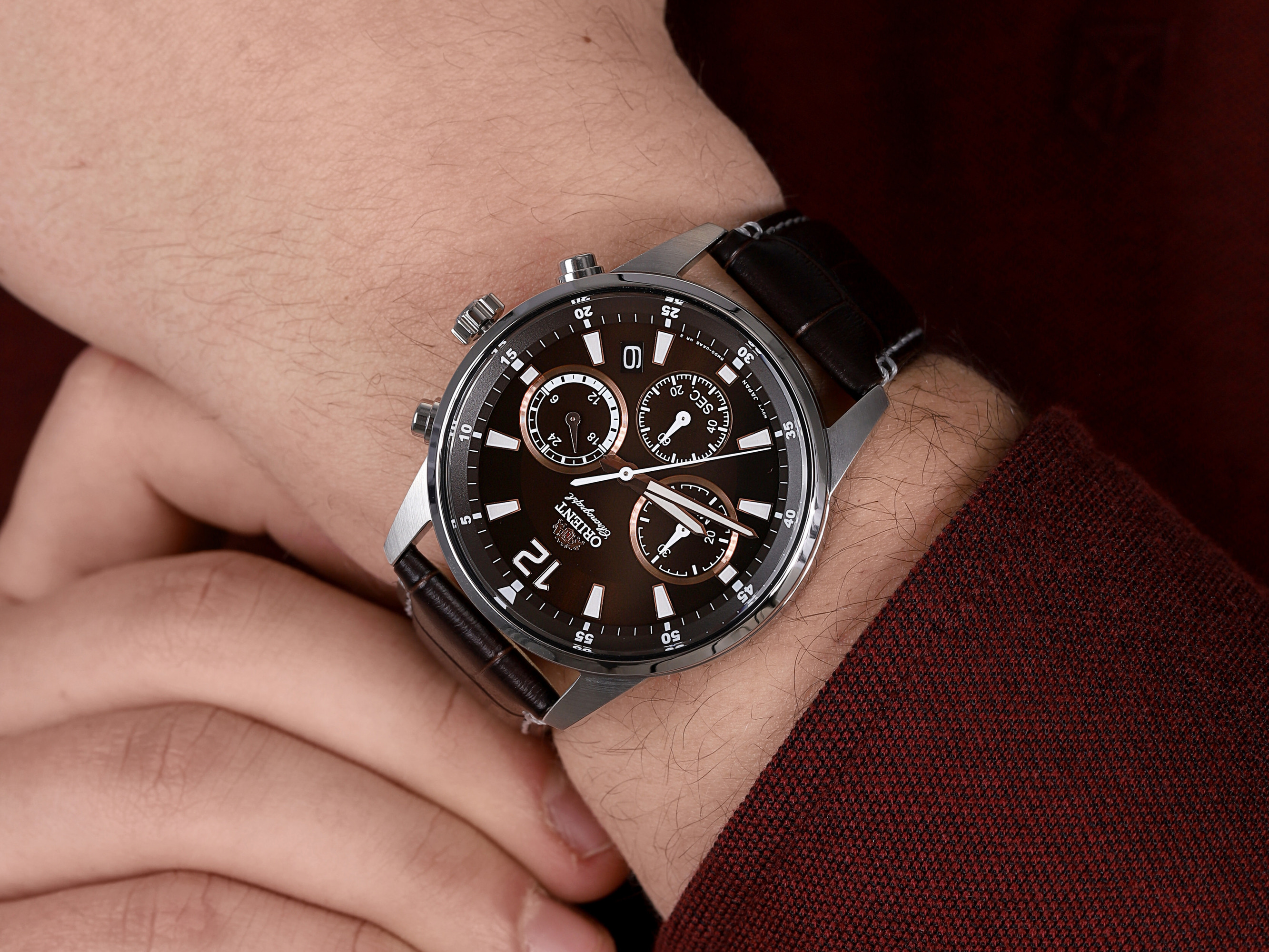 Orient RA-KV0006Y10B Sports zegarek męski sportowy mineralne - miniatura 4