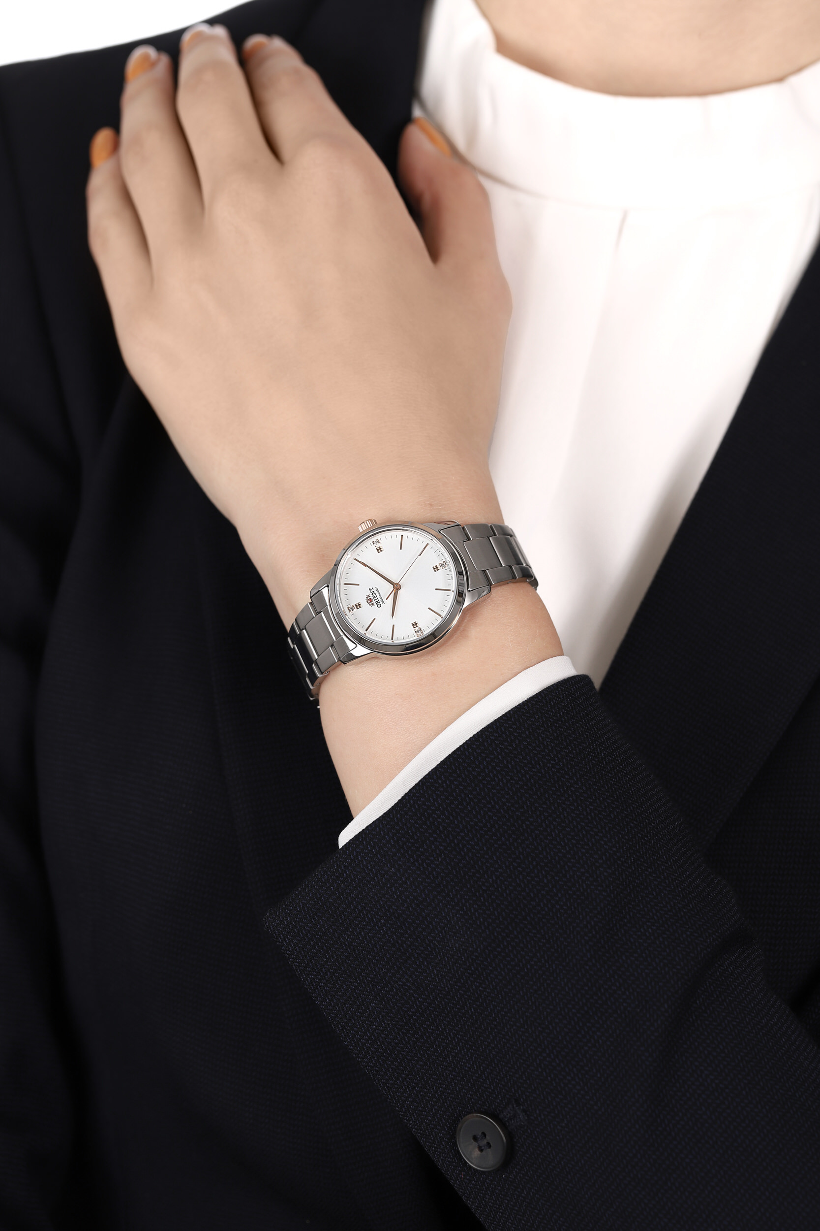 Orient RA-NB0103S10B zegarek srebrny klasyczny Contemporary bransoleta - miniatura 3