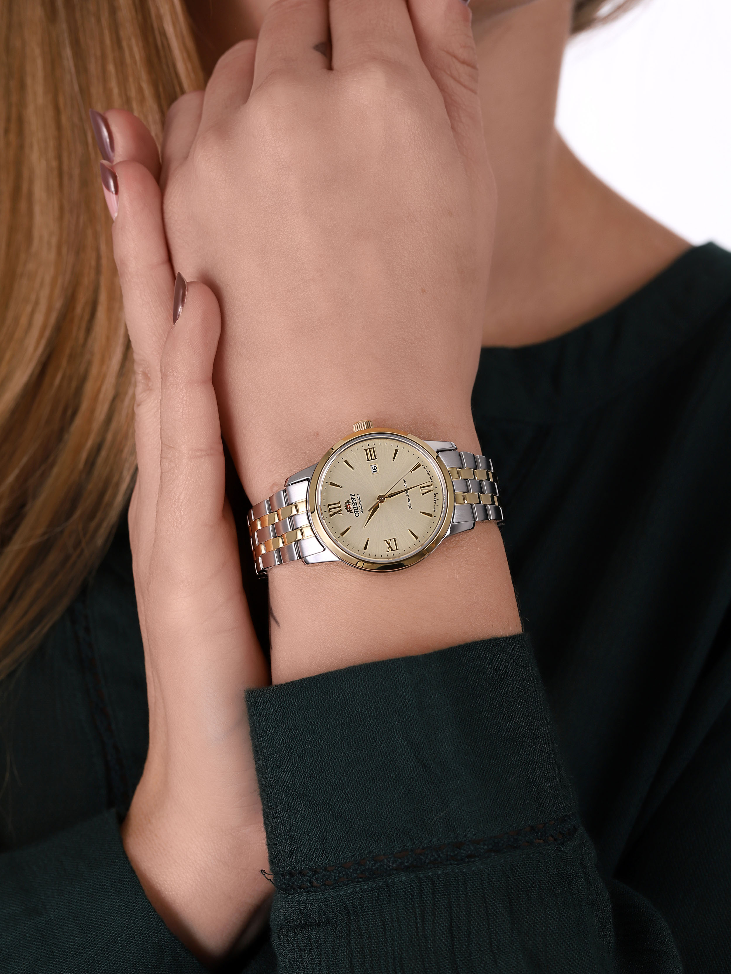 Orient RA-NR2001G10B zegarek srebrny klasyczny Contemporary bransoleta - miniatura 3