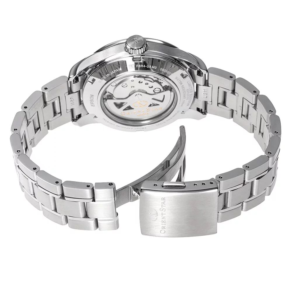 Orient RE-AT0017L00B Semi Skeleton Moving Blue Limited Edition zegarek elegancki Contemporary - miniatura 4