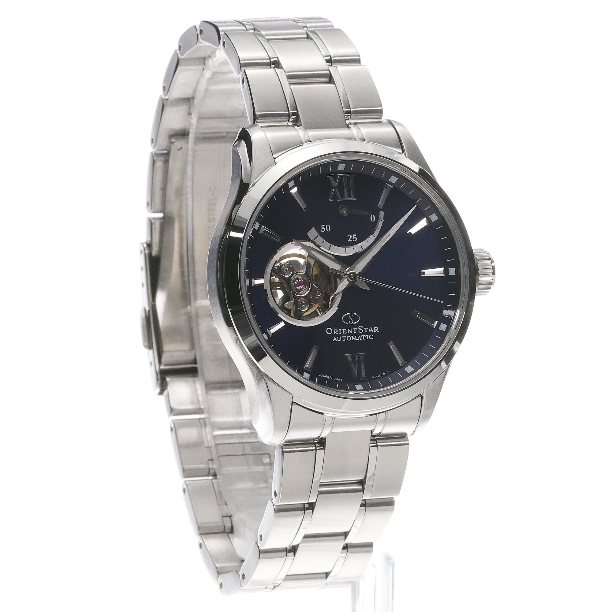 Orient Star RE-AT0001L00B zegarek srebrny elegancki Classic bransoleta