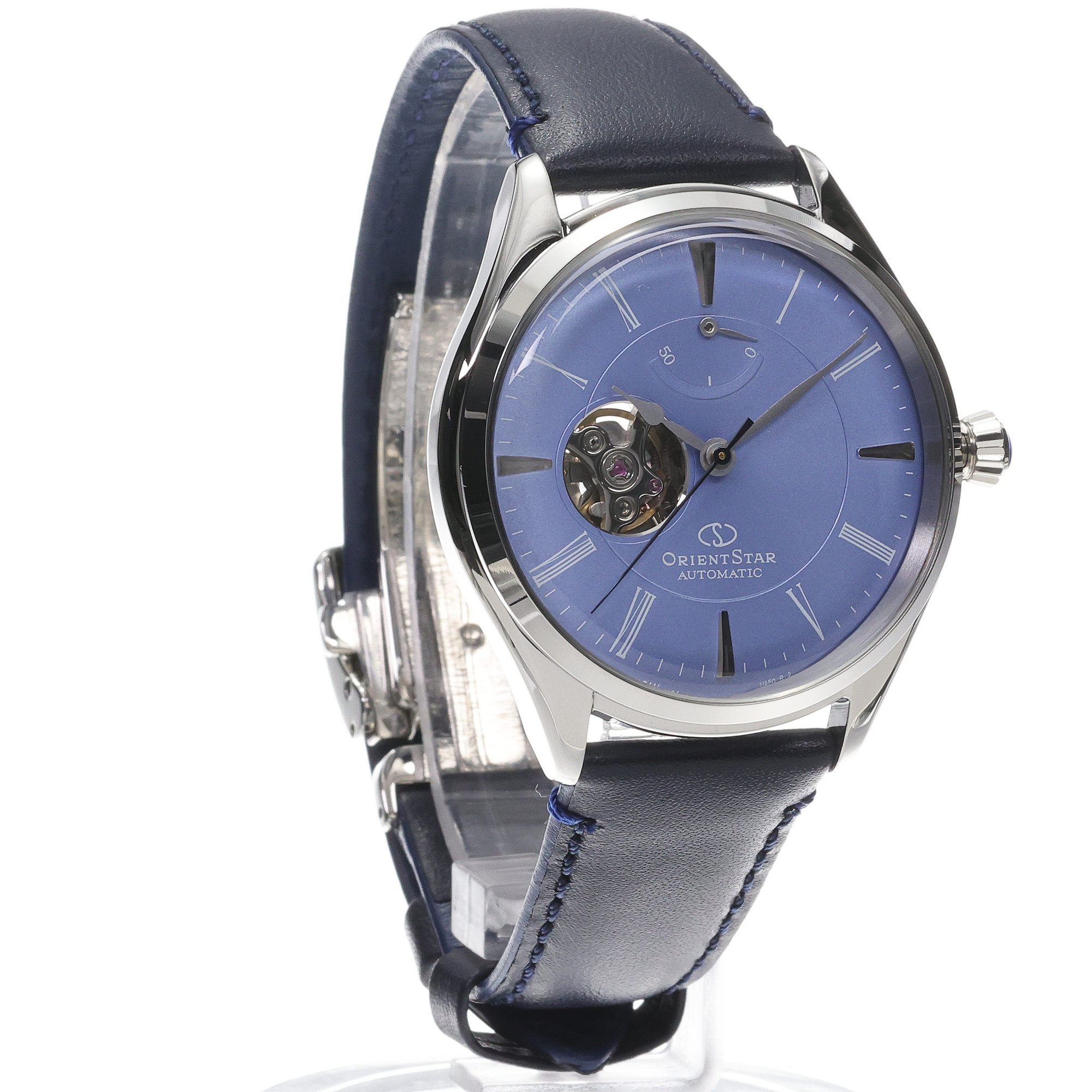 Orient Star RE-AT0203L00B zegarek srebrny klasyczny Classic pasek - miniatura 3