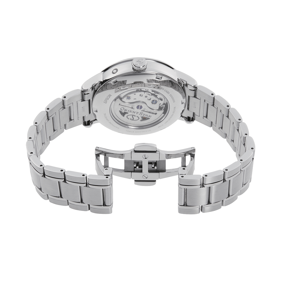 Orient Star RE-AY0103L00B męski zegarek Open Heart pasek - miniatura 4