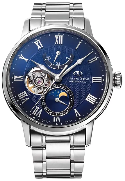 Orient Star RE-AY0103L00B Open Heart Open Heart Mechanical Moon Next Generation - zdjęcie 1