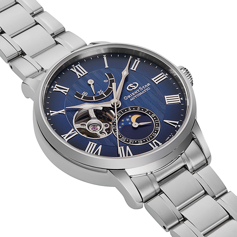 Orient Star RE-AY0103L00B zegarek klasyczny Open Heart - miniatura 2