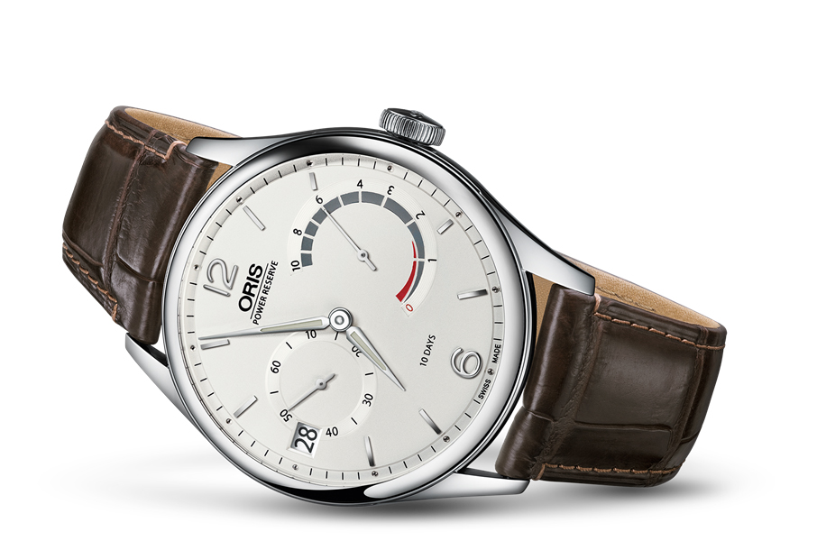 Oris 01 111 7700 4031-SET 1 23 73FC zegarek srebrny klasyczny Artelier pasek - miniatura 5
