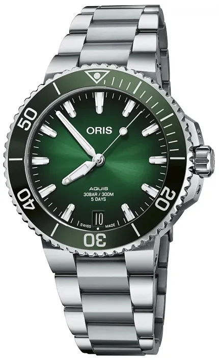 Oris 01 400 7769 4157-07 8 22 09PEB Aquis AQUIS DATE CALIBRE 400 - zdjęcie 1