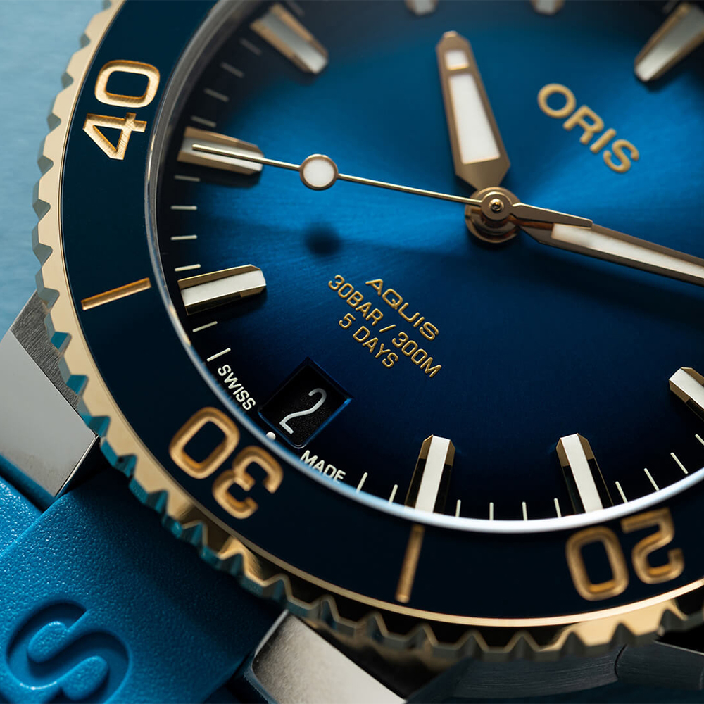 Oris 01 400 7769 6355-07 4 22 75FC AQUIS DATE CALIBRE 400 zegarek elegancki Aquis - miniatura 7