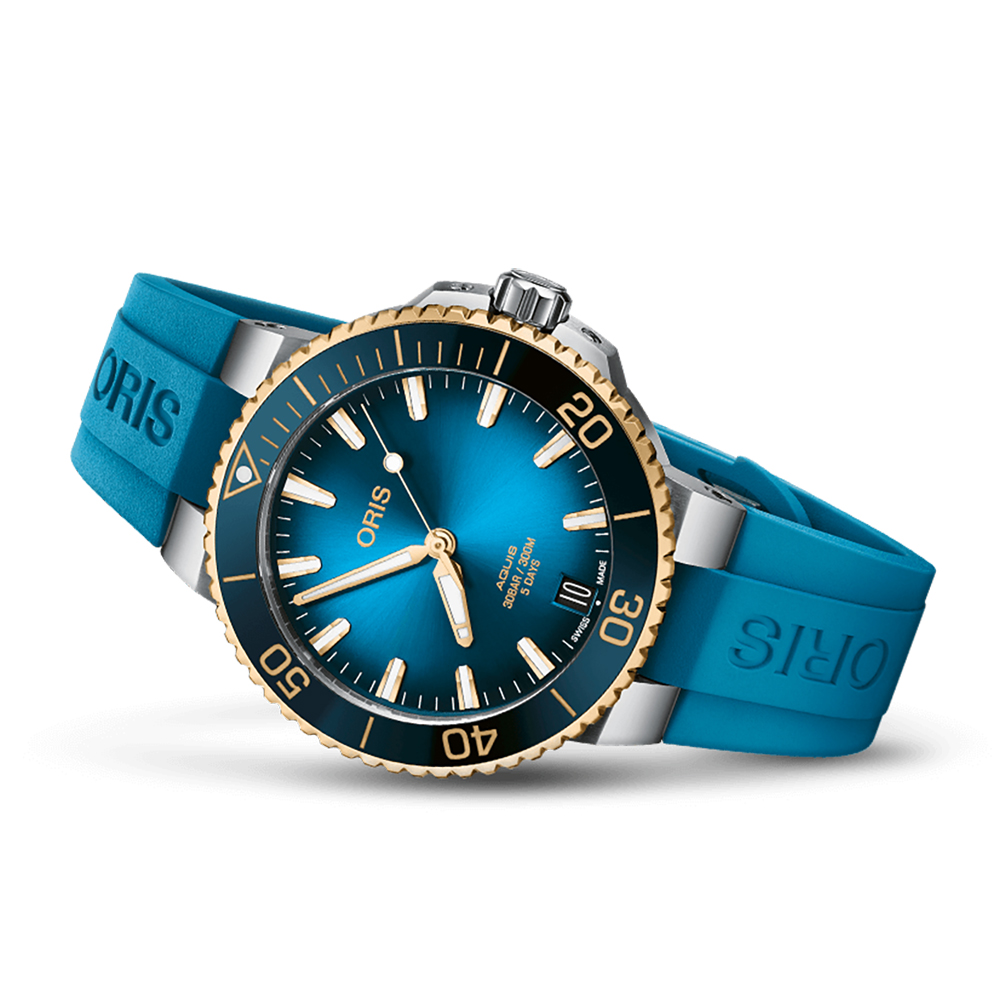 Oris 01 400 7769 6355-07 4 22 75FC zegarek męski Aquis - miniatura 3