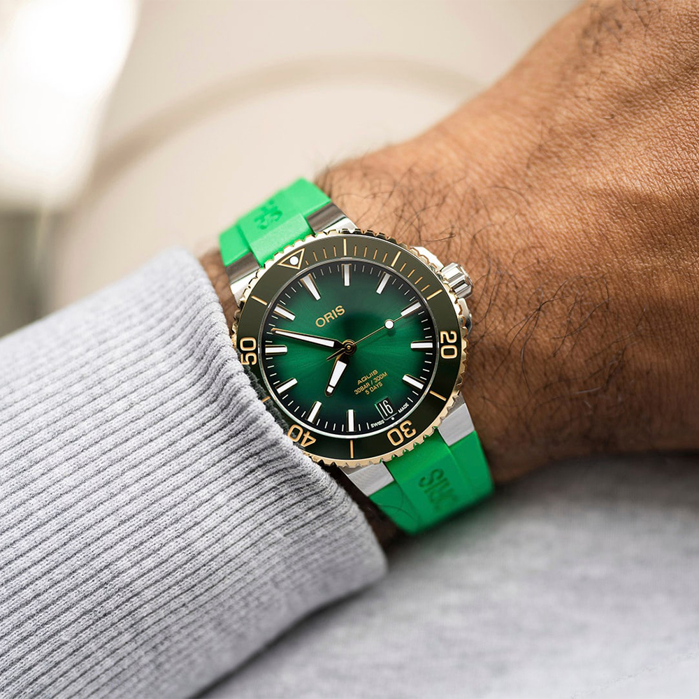 Oris 01 400 7769 6357-07 4 22 77FC zegarek SWISS MADE - szwajcarskie Aquis - miniatura 8