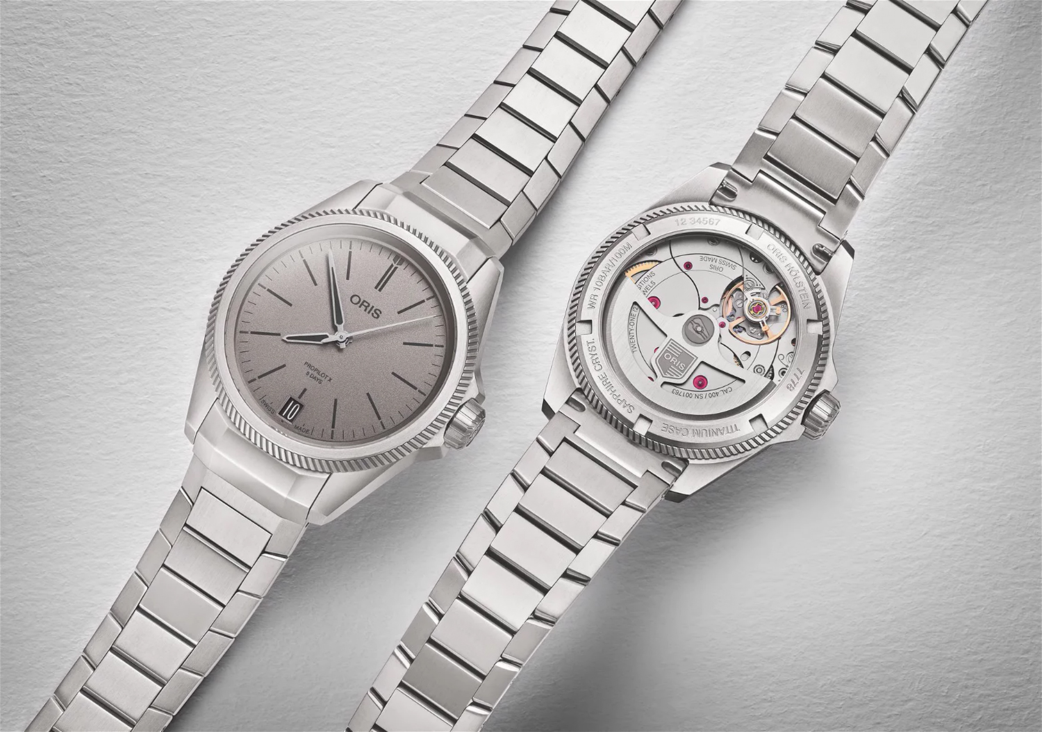 Oris 01 400 7778 7153-07 7 20 01TLC Big Crown ProPilot X PROPILOT X CALIBRE 400 zegarek męski klasyczny szafirowe - miniatura 6