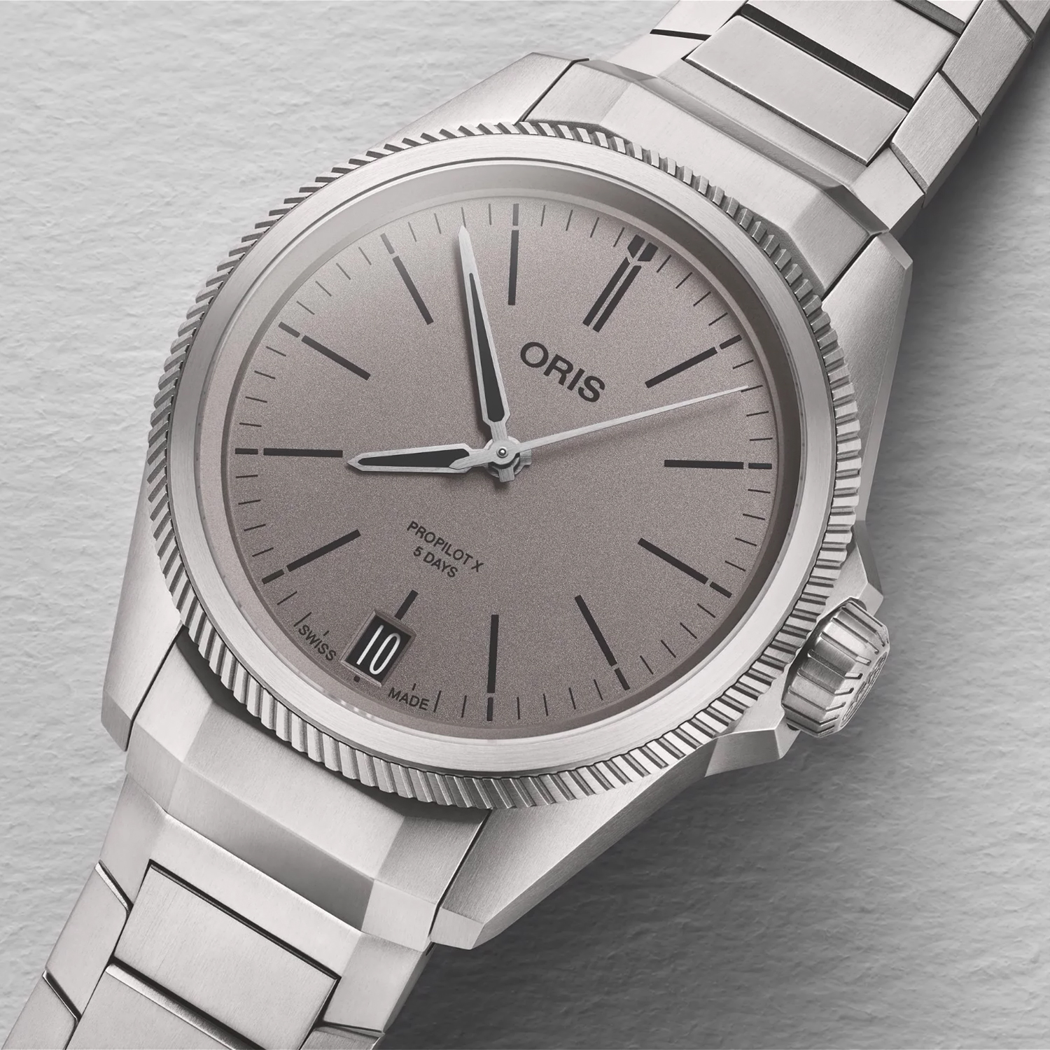 Oris 01 400 7778 7153-07 7 20 01TLC zegarek męski klasyczny Big Crown ProPilot X bransoleta - miniatura 4