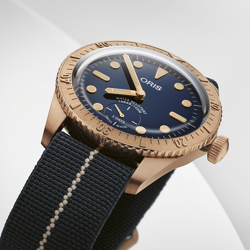 Oris 01 401 7764 3185-Set CARL BRASHEAR CALIBRE 401 LIMITED EDITION Divers klasyczny zegarek brązowy - miniatura 4