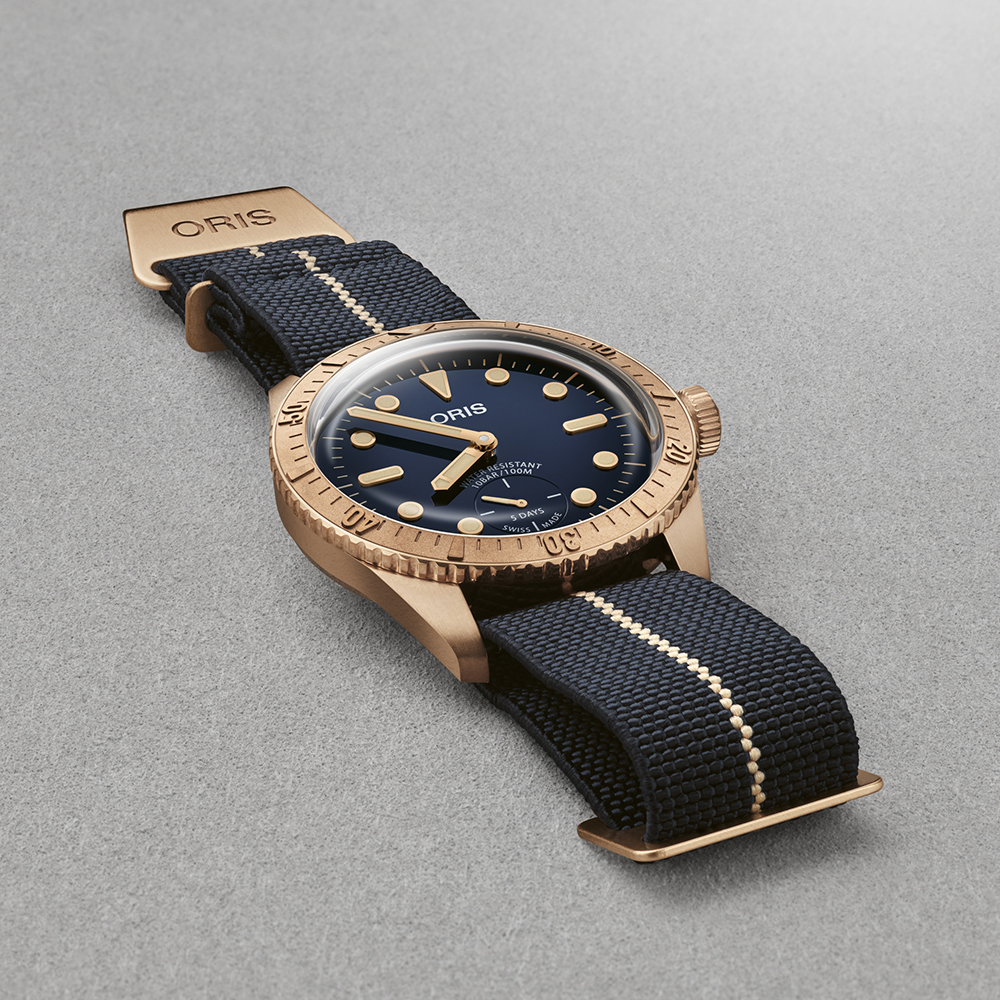 Oris 01 401 7764 3185-Set Divers CARL BRASHEAR CALIBRE 401 LIMITED EDITION zegarek męski klasyczny szafirowe - miniatura 6
