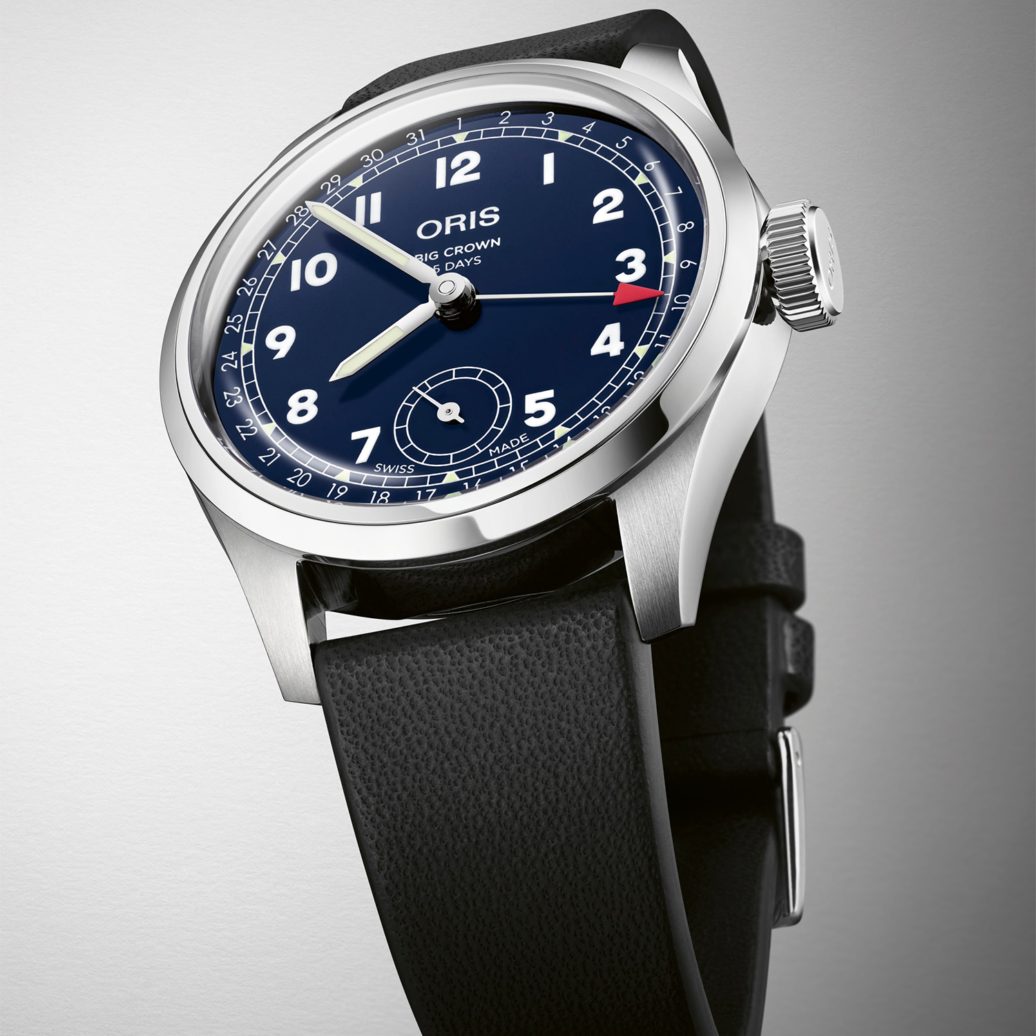 Oris 01 403 7776 4065-07 5 19 11 BIG CROWN POINTER DATE CALIBRE 403 Big Crown klasyczny zegarek srebrny - miniatura 4