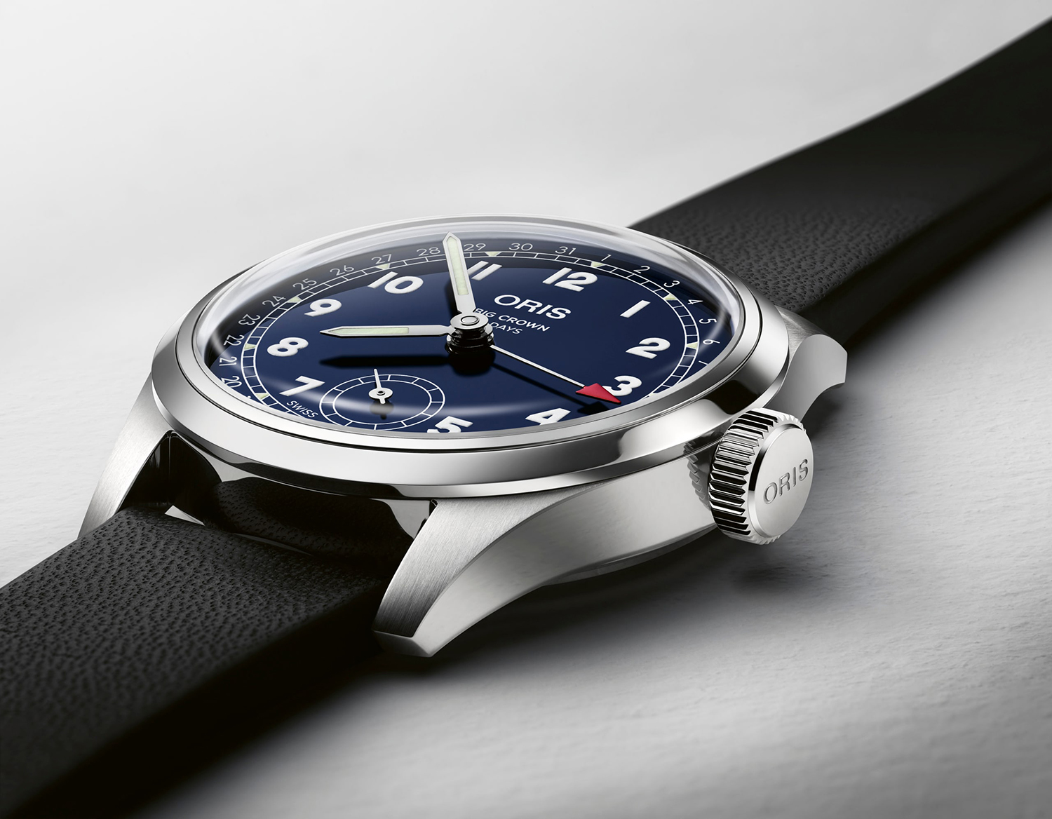 Oris 01 403 7776 4065-07 5 19 11 zegarek męski Big Crown srebrny - miniatura 6