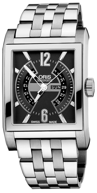 Oris RECTANGULAR TITAN DAY DATE 01 585 7622 7064-07 8 24 77