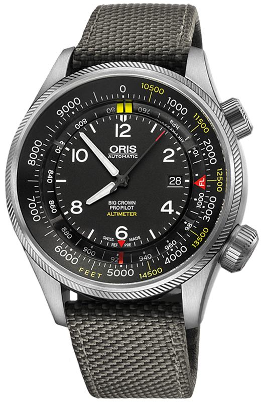 Oris BIG CROWN PROPILOT ALTIMETER WITH FEET SCALE 01 733 7705 4134-SET 5 23 17FC