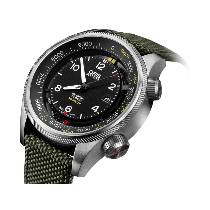Oris 01 733 7705 4134-SET 5 23 17FC męski zegarek Big Crown ProPilot pasek - miniatura 2