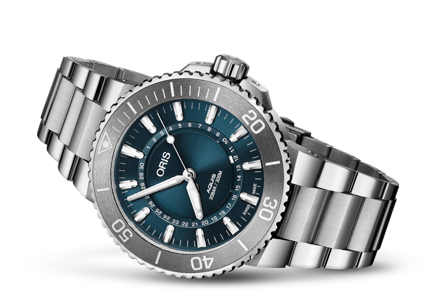 Oris 01 733 7730 4175-SET zegarek męski Aquis - miniatura 2