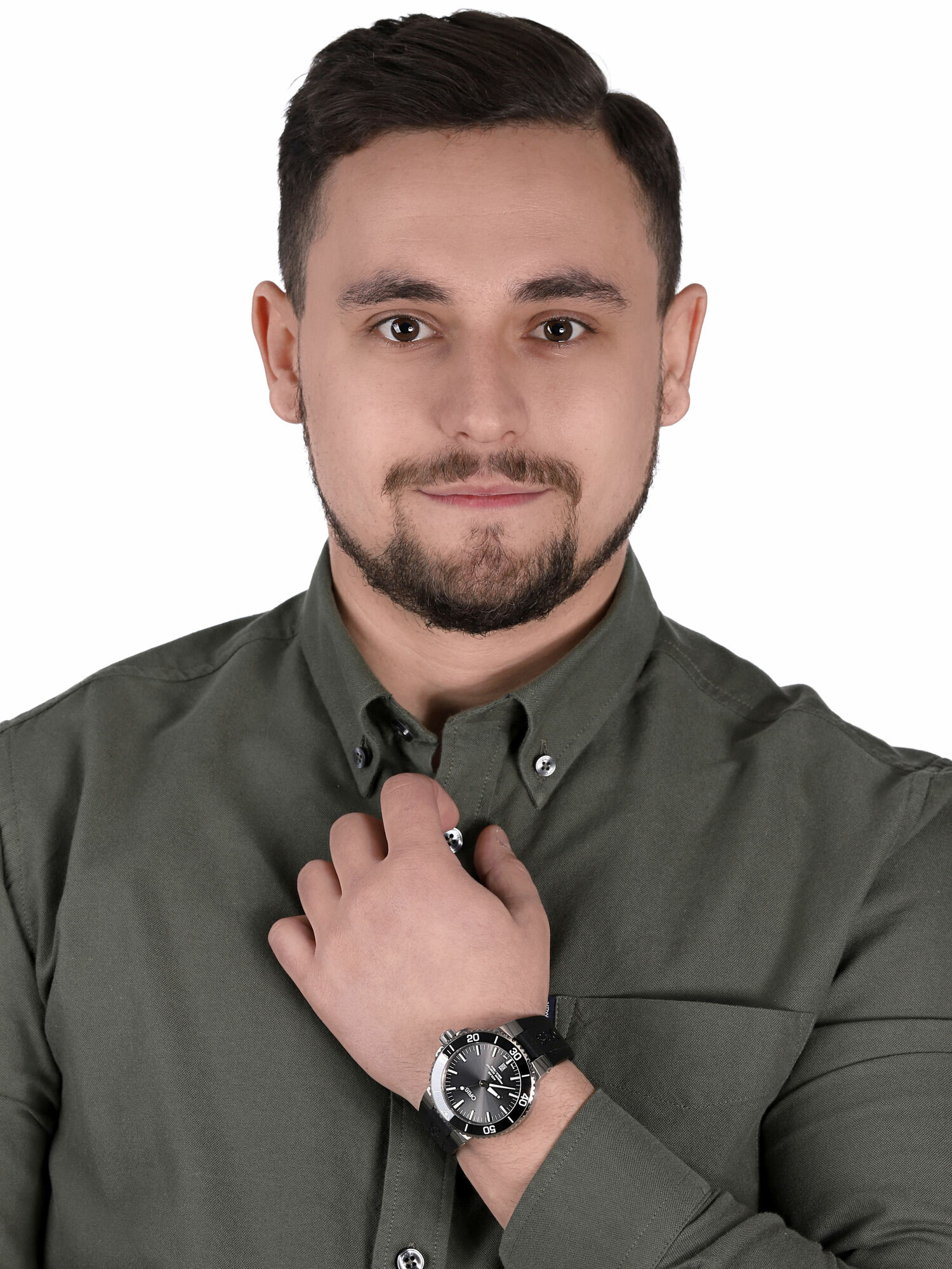 Oris 01 733 7730 7153-07 4 24 64TEB zegarek męski Aquis - miniatura 2