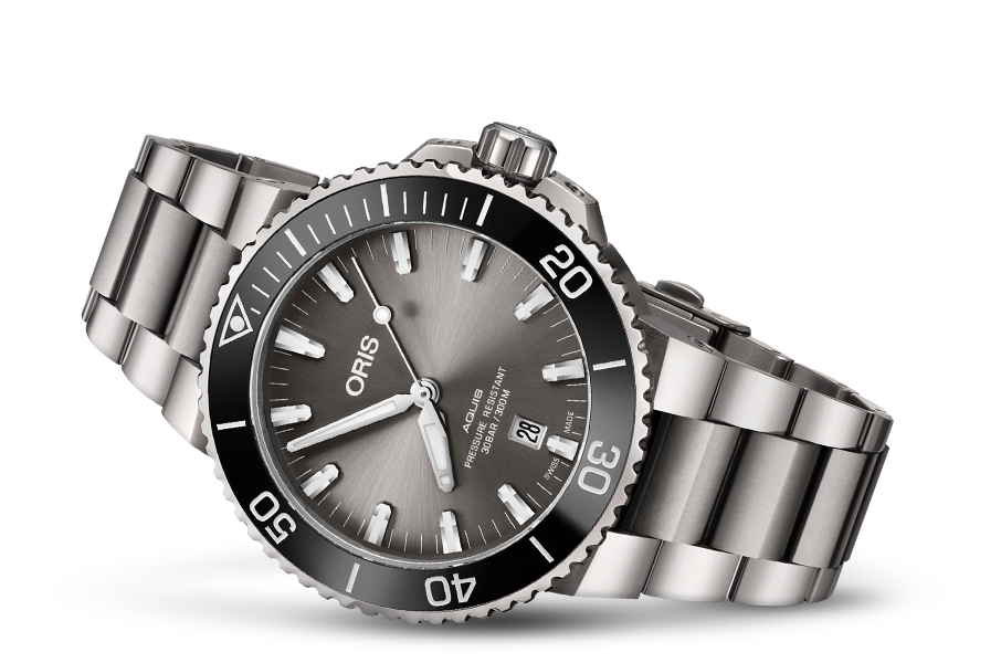 Oris 01 733 7730 7153-07 8 24 15PEB zegarek męski Aquis - miniatura 2