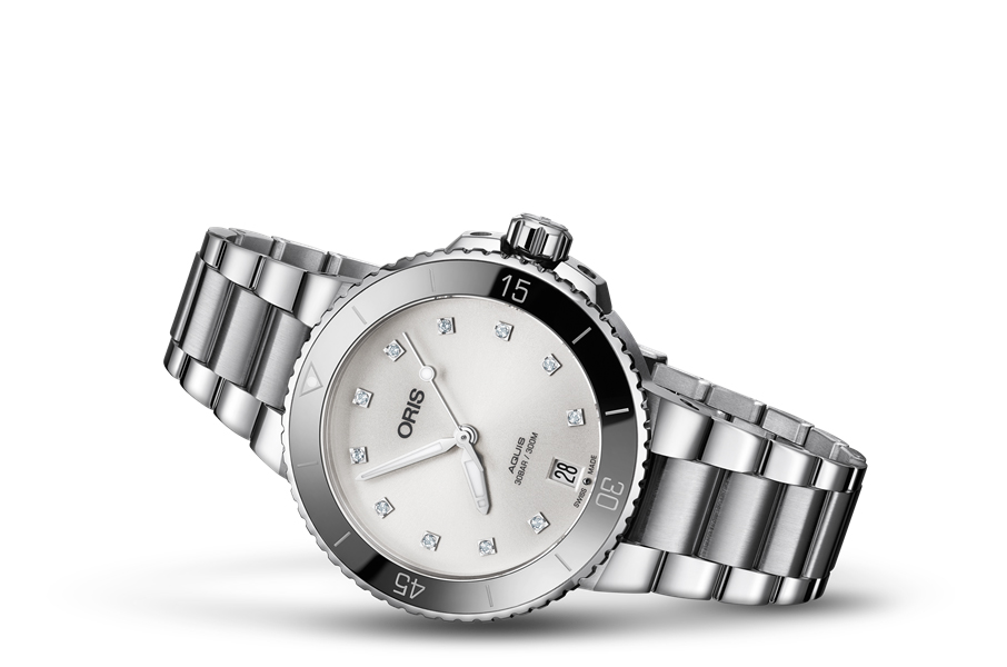 Oris 01 733 7731 4191-07 8 18 05P zegarek damski Aquis - miniatura 2