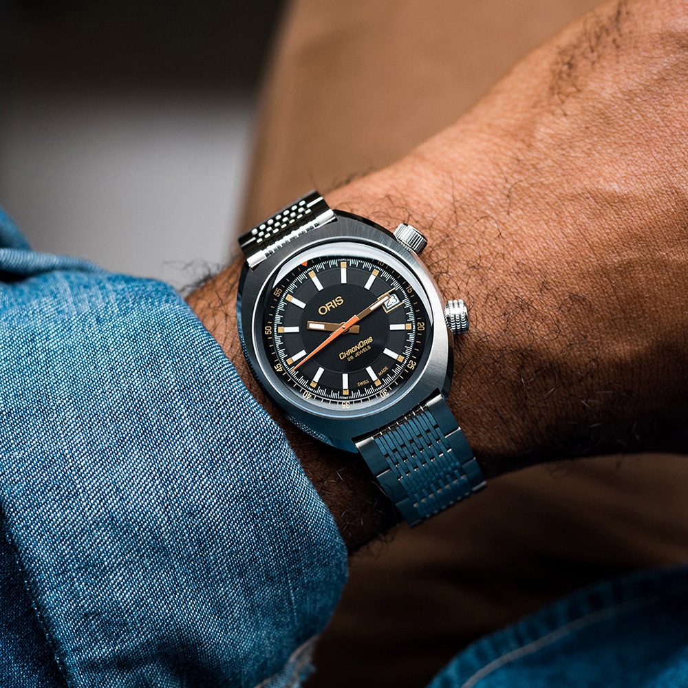 Oris 01 733 7737 4034-SET MB zegarek męski Chronoris - miniatura 6