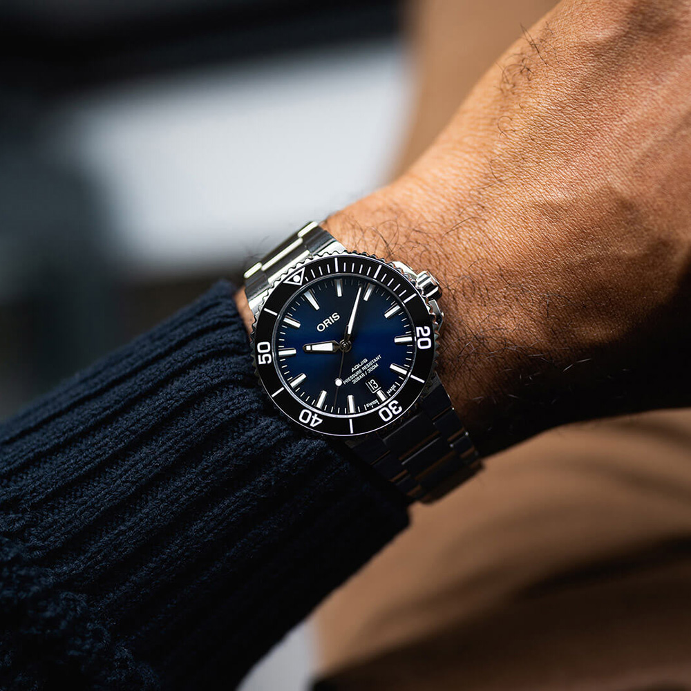Oris 01 733 7766 4135-07 8 22 05PEB zegarek męski Aquis - miniatura 4