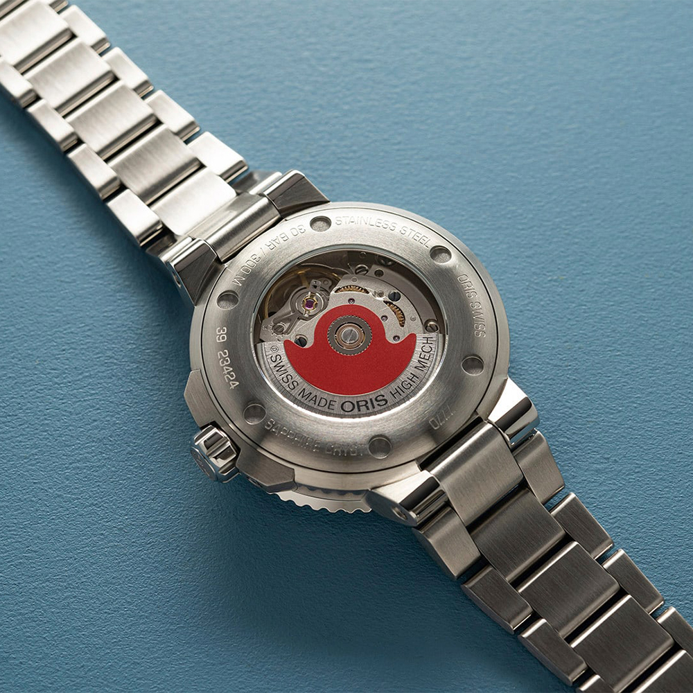 Oris 01 733 7770 4155-07 8 18 05P zegarek damski klasyczny Aquis bransoleta - miniatura 8