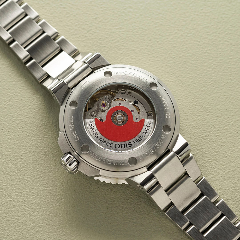 Oris 01 733 7770 4157-07 8 18 05P zegarek damski klasyczny Aquis bransoleta - miniatura 7