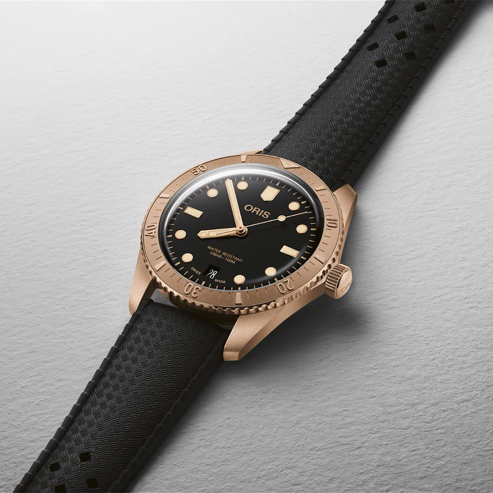 Oris 01 733 7771 3154-07 4 19 18BR męski zegarek Divers pasek - miniatura 3