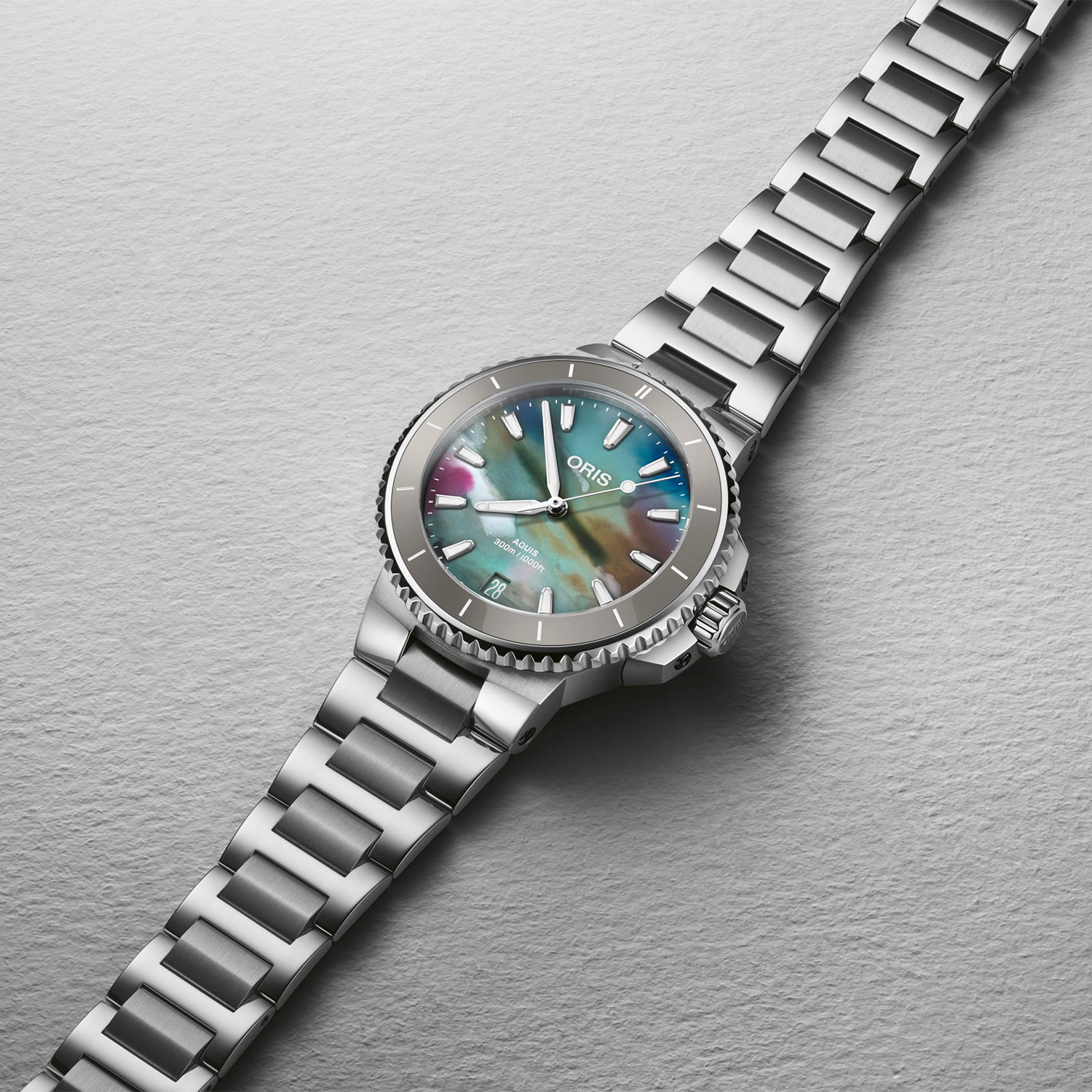 Oris 01 733 7792 4150-07 8 19 05P AQUIS DATE UPCYCLE zegarek klasyczny Aquis - miniatura 3