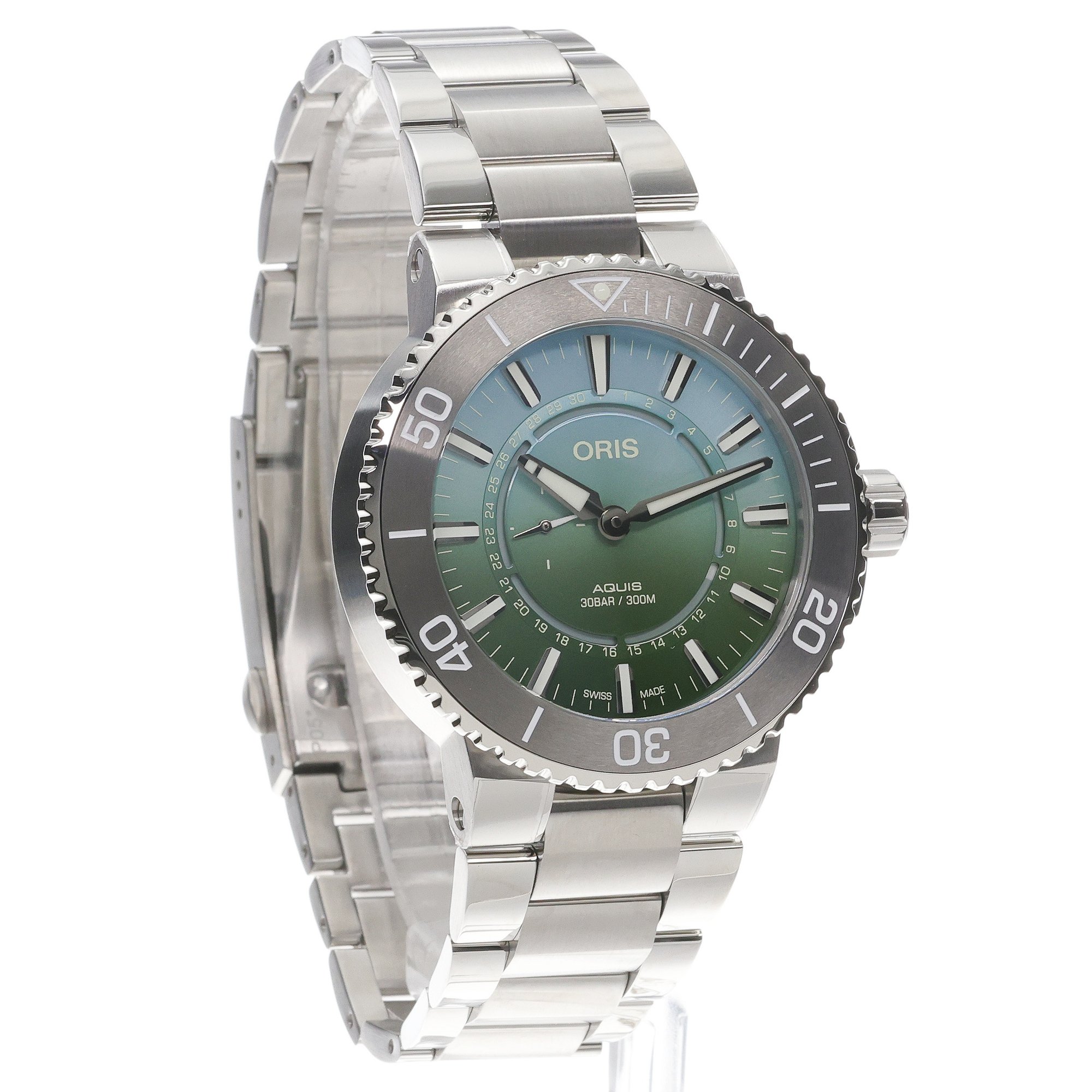 Oris 01 743 7734 4197-Set DAT WATT LIMITED EDITION II Aquis zegarek srebrny