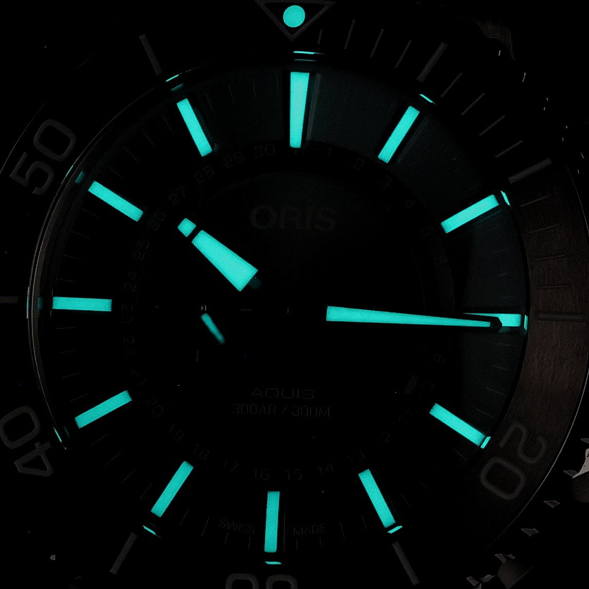 Oris 01 743 7734 4197-Set zegarek męski Aquis srebrny