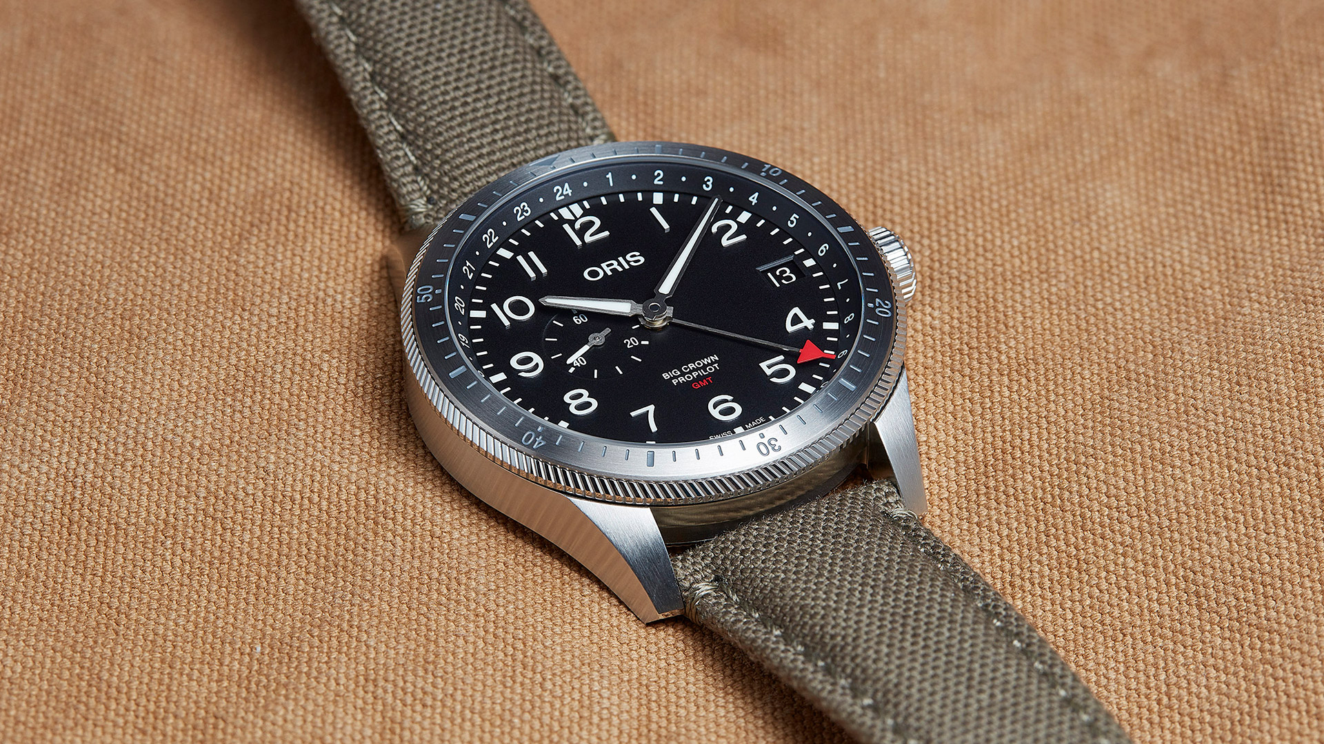 Oris 01 748 7756 4064-07 3 22 02LC męski zegarek Big Crown ProPilot pasek - miniatura 3