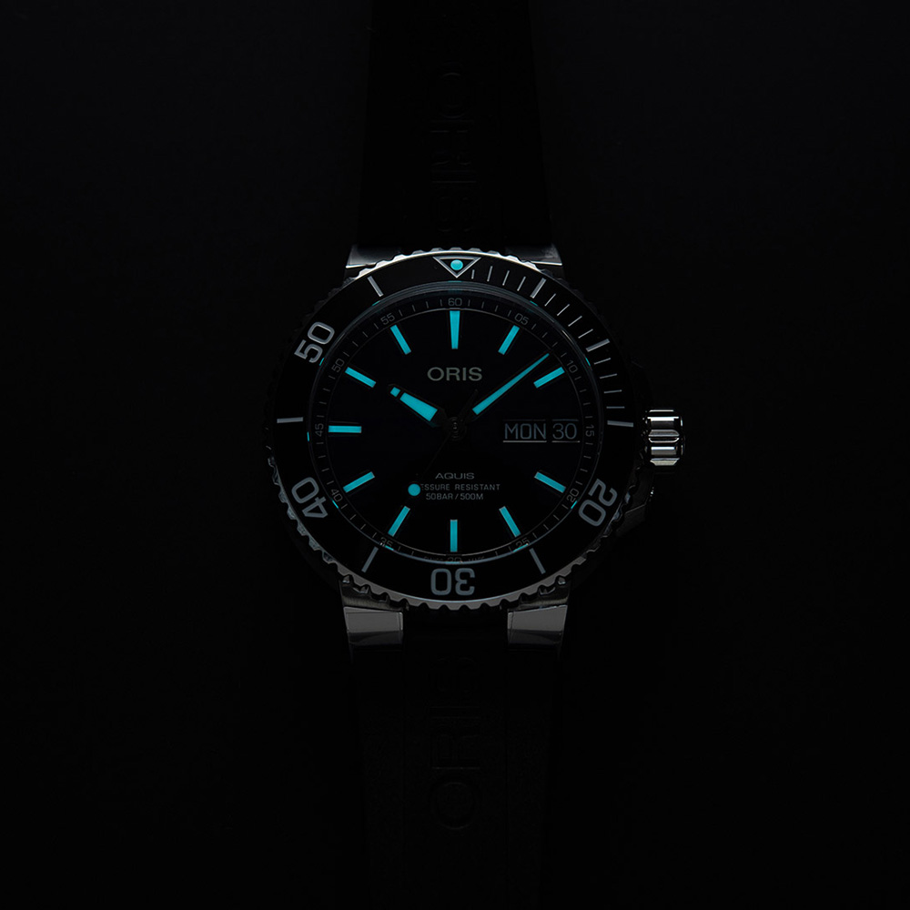 Oris 01 752 7733 4135-07 4 24 64EB męski zegarek Aquis pasek - miniatura 4