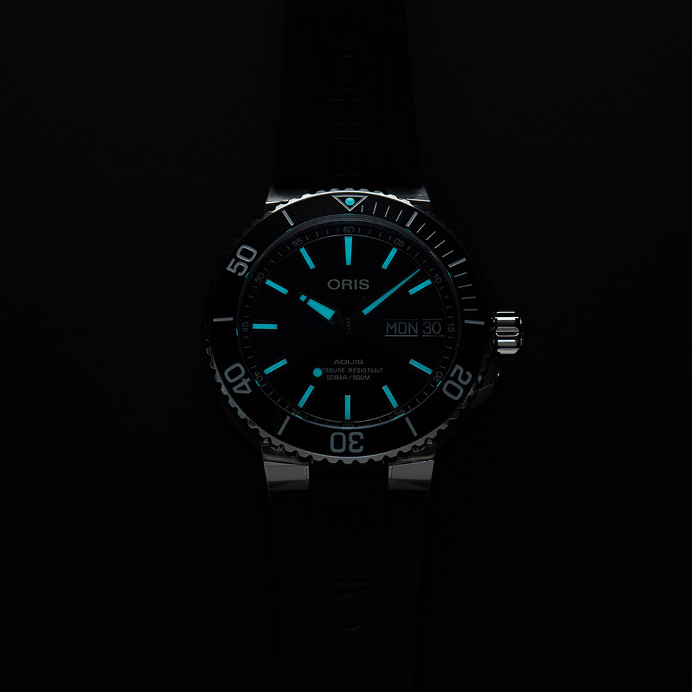 Oris 01 752 7733 4135-07 4 24 65EB męski zegarek Aquis pasek - miniatura 4