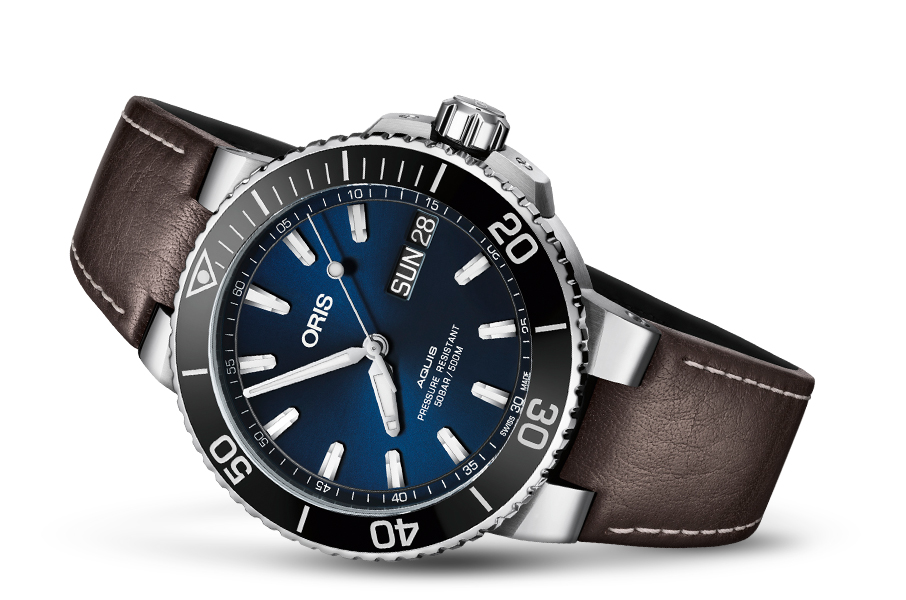 Oris 01 752 7733 4135-07 5 24 10EB zegarek męski Aquis - miniatura 2