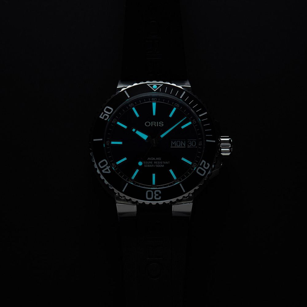 Oris 01 752 7733 4135-07 8 24 05PEB zegarek męski Aquis - miniatura 2