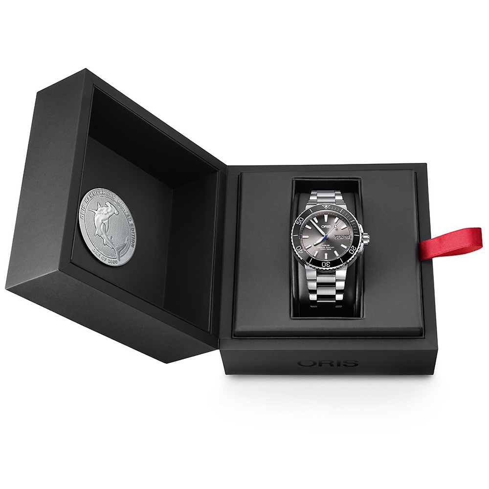 Oris 01 752 7733 4183-SET MB męski zegarek Aquis bransoleta - miniatura 4