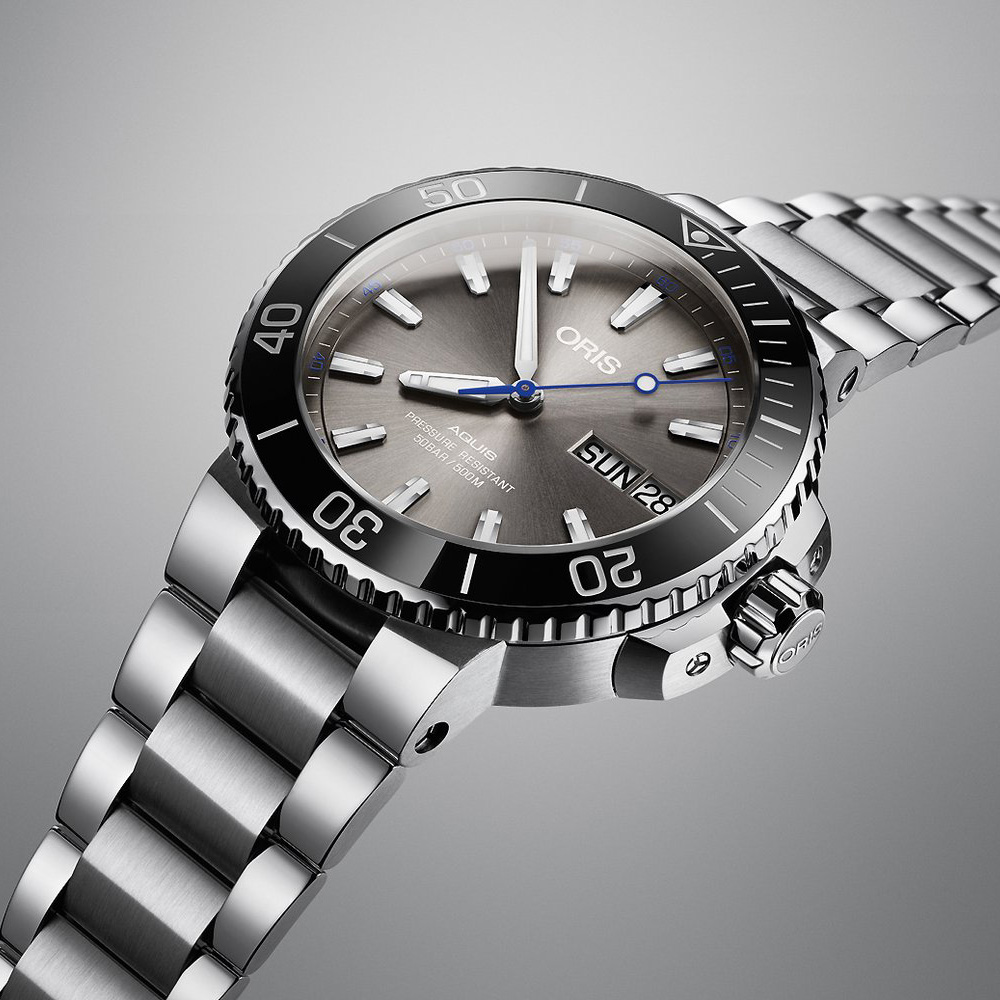 Oris 01 752 7733 4183-SET MB zegarek sportowy Aquis - miniatura 3